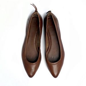Frye Regina Ballet Flats, Cognac - NEW!